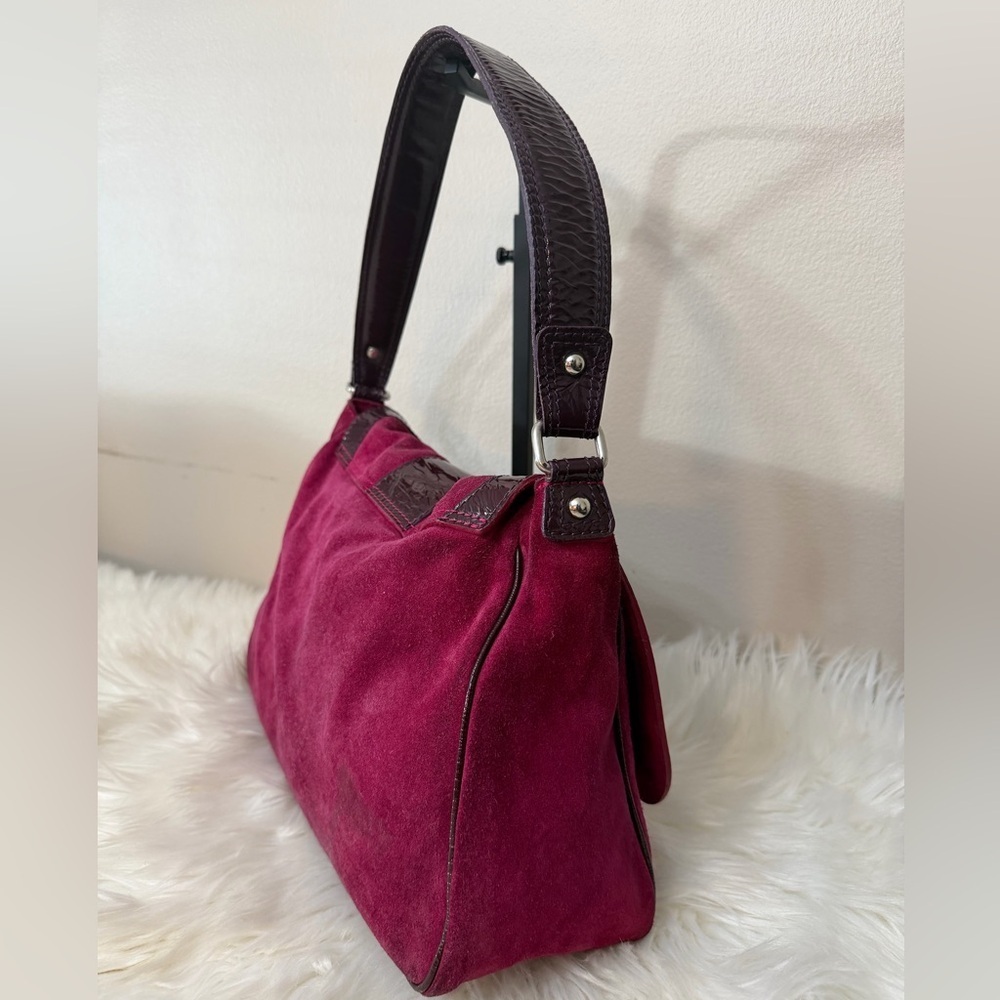 Boden Burgundy and Dark Brown Shoulder Bag - Picture 4 of 10